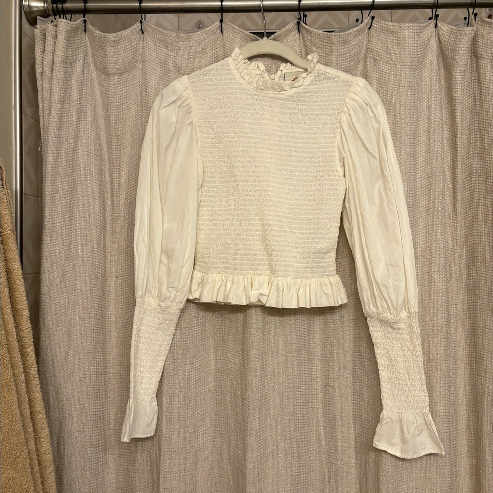 FARM Rio Cream Ruffled Blouse - Picture 10 of 10